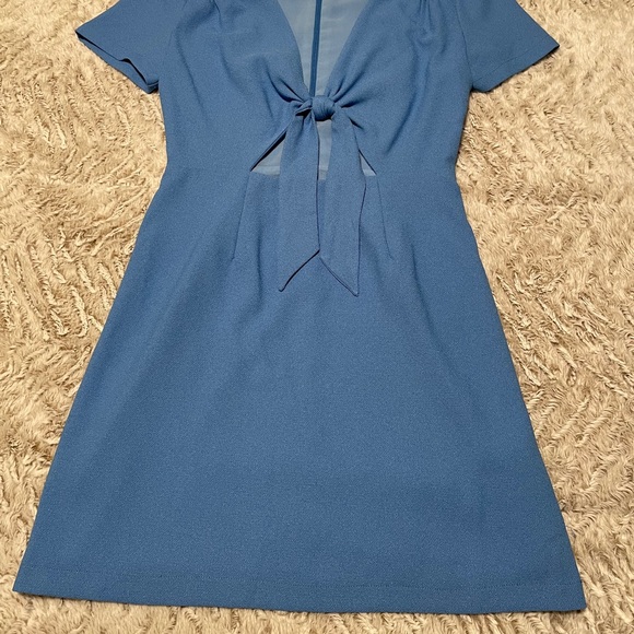 Urban Outfitters Blue Tie-Front Dress - Picture 2 of 4